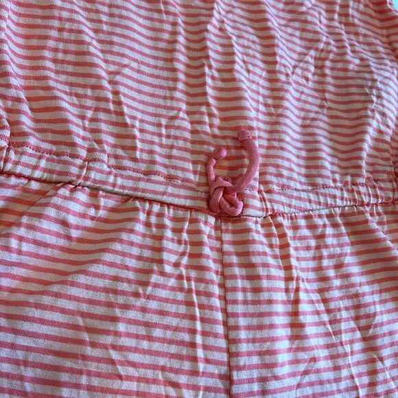 Old Navy Girl's Orange Stripe Spaghetti Strap Drawstring Waistband Romper Large - Picture 3 of 6